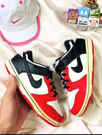Nike Dunk Low (Red/Black/White)