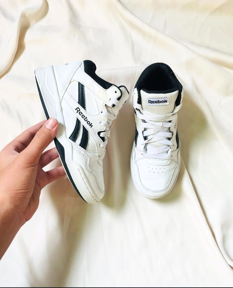 Reebok Mid Court Sneakers Kids (White & Black)