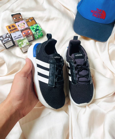 Adidas Kids Active Running Sneakers (Black/Blue)