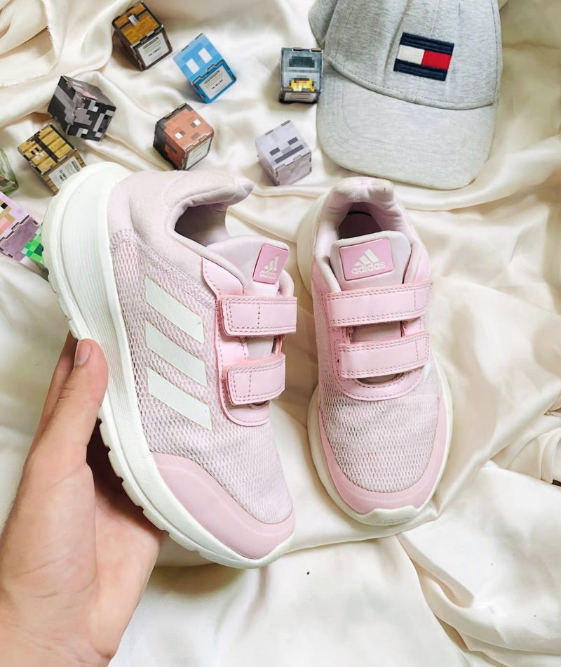 Adidas Kids Velcro Sneakers (Light Pink/White)